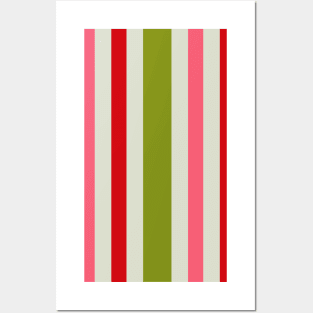 Christmas | Mix Madness | Horizontal | Banded | Striped | Chartreuse | Lint | Scarlet | Scarlet | Fall | 2020 | Designer | Alternating | Color | Trend | Simply Lanier Posters and Art